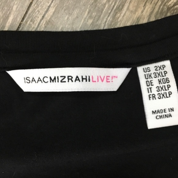 !! isaac mizrahi black maxi dress short sleeve - Picture 5 of 8